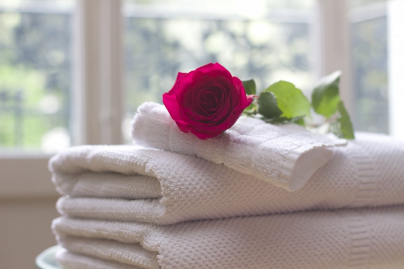 chambre-hote-COGOLIN-min_towel_rose_clean_care_salon_spa_white_bath-731641